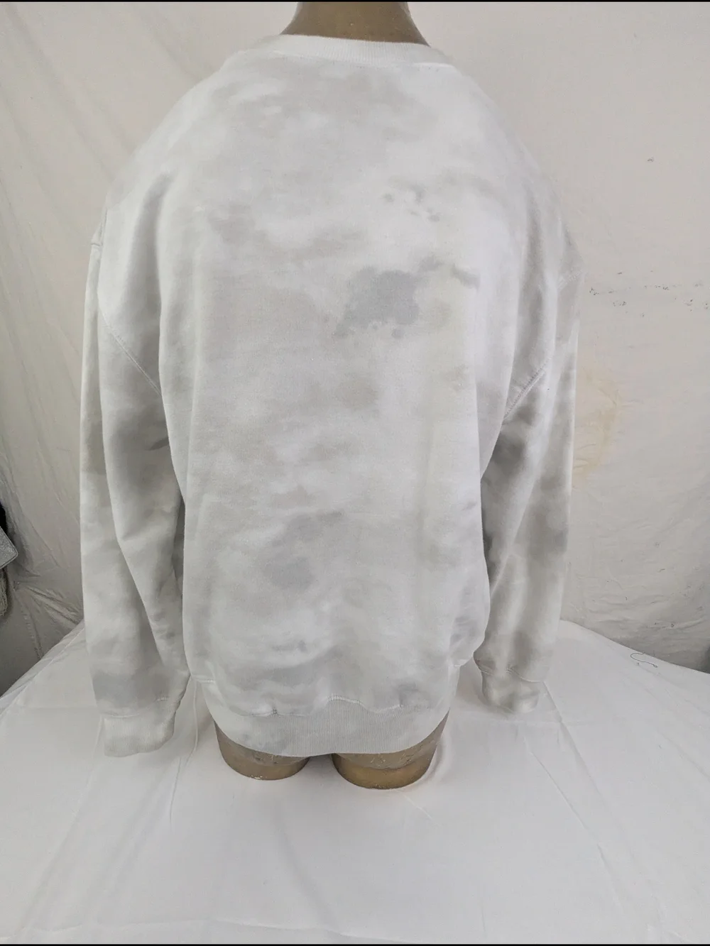 Journey World Tour Acid Washed  Grey & White Sweashirt Scarab Logo Medium
